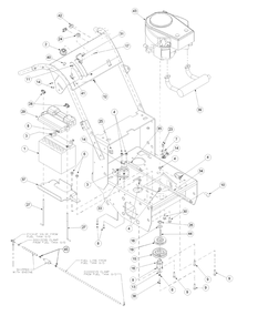 Kawasaki Engine Accessories 17hp Diagram and Parts List for H1748 55AI4HPS050-WAM Cub Cadet Lawn Mower